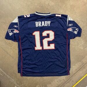 Vintage New England Patriots Tom Brady NFL Football Jersey 2000s Size 3XL